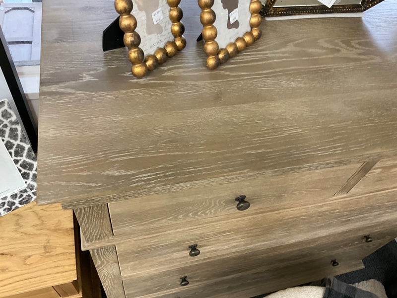 Maison French country Oak Natural 5 Drawer Dresser- Burnt OAK