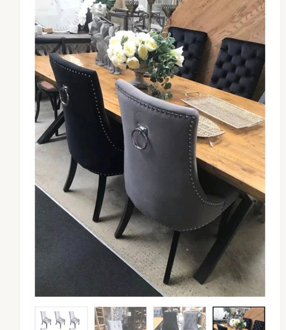2.4M Wood Dining table/ Cross Legs