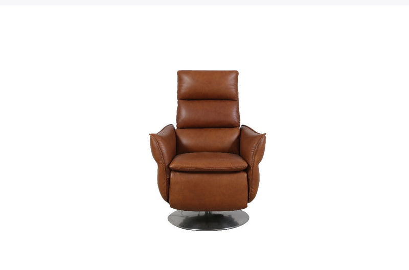 Electrical Recliner Leather Arm Chair Vintage Brown