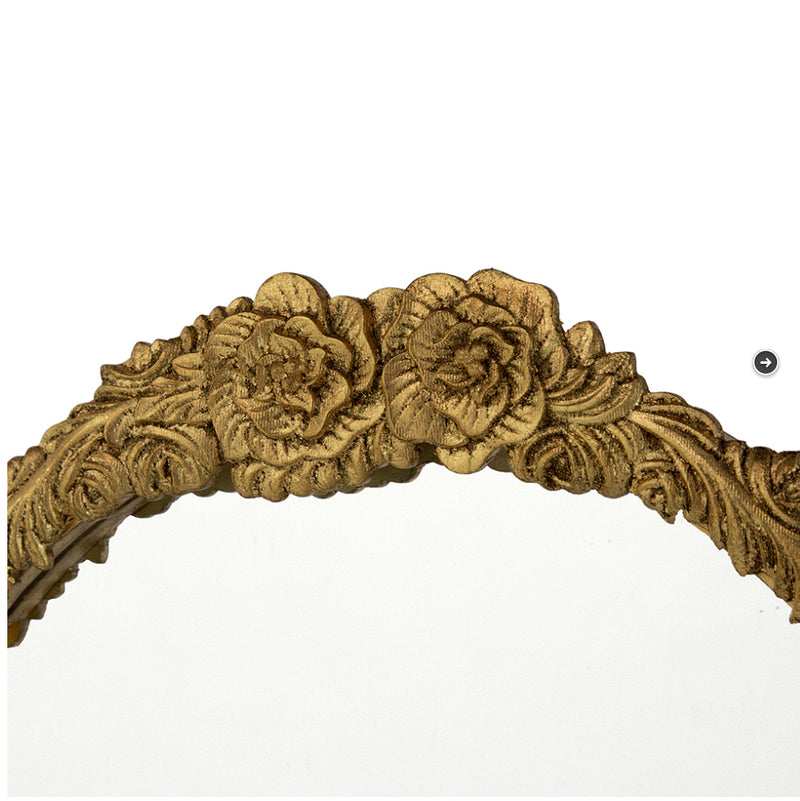 Etienne Wool Floor Mirror Gold