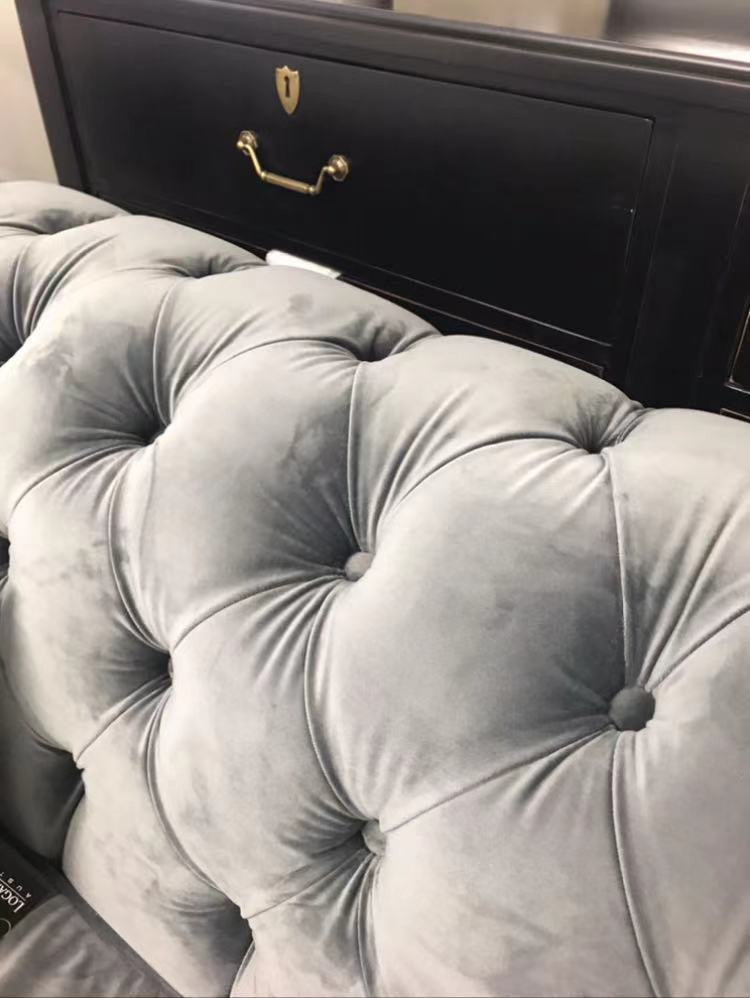 Chesterfield 3 Seater Charcoal Color
