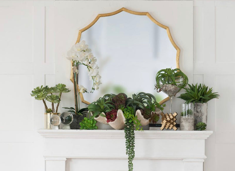 Gold Sun Burst Wall Mirror 101mD