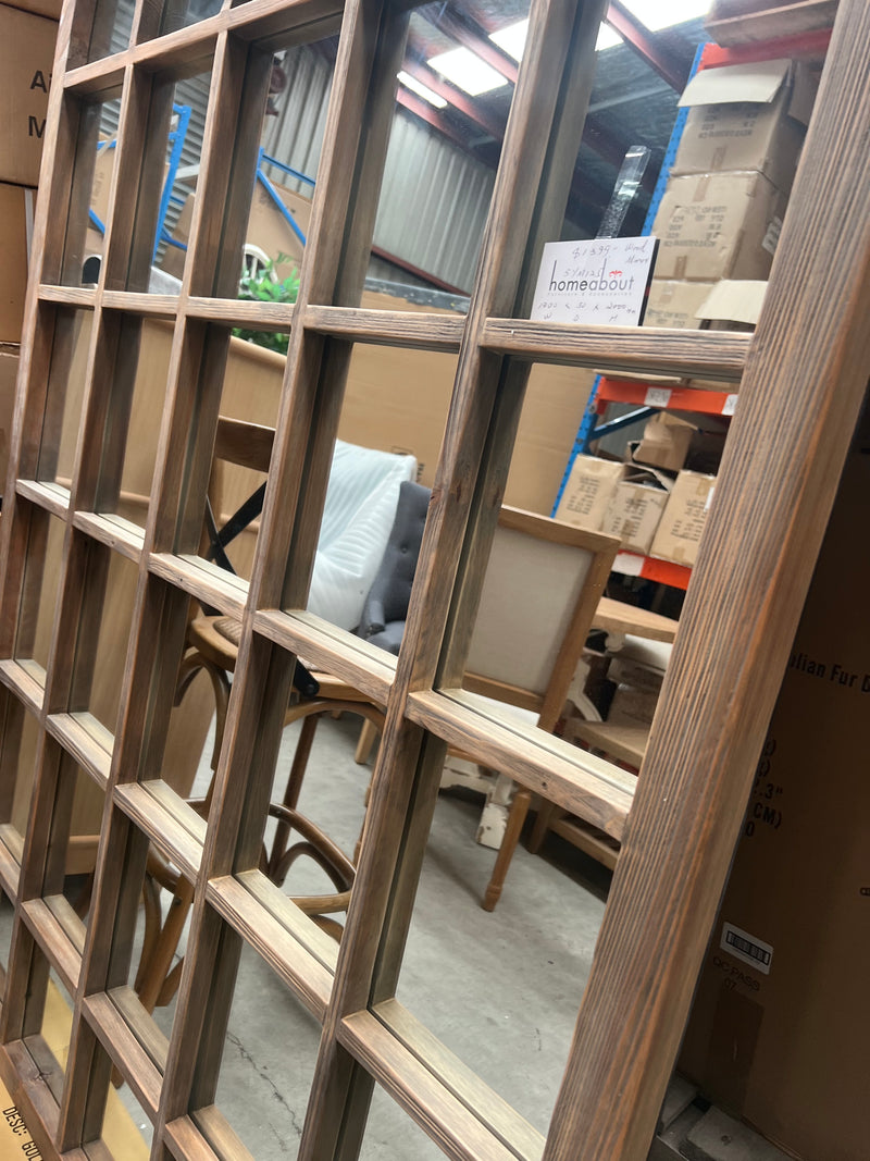 Large wood mirror-