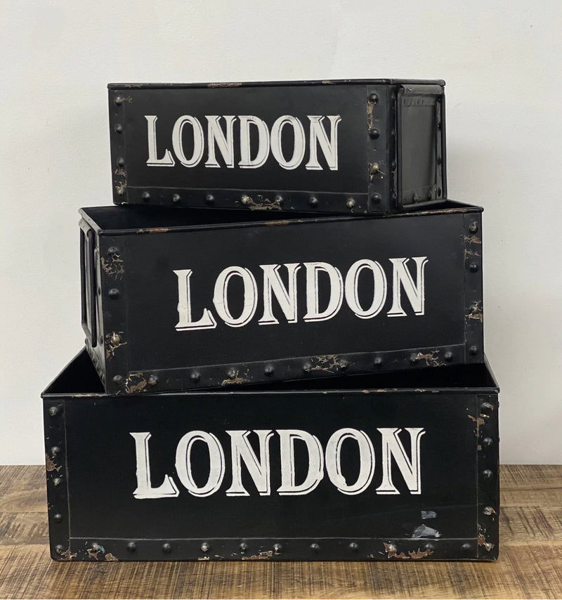 Metal London Tin Black Large