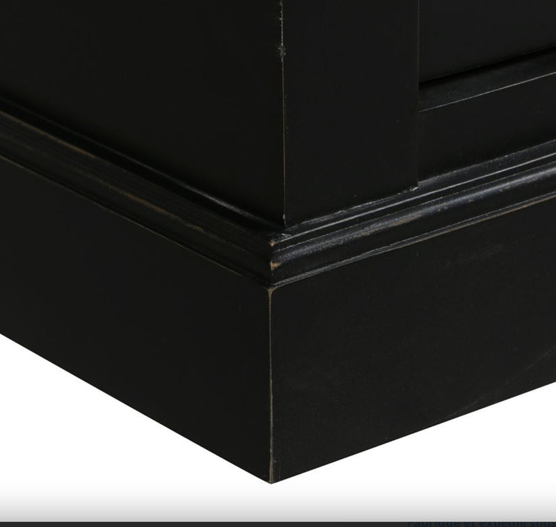 3 door Sideboard Black Rhode Island Collection