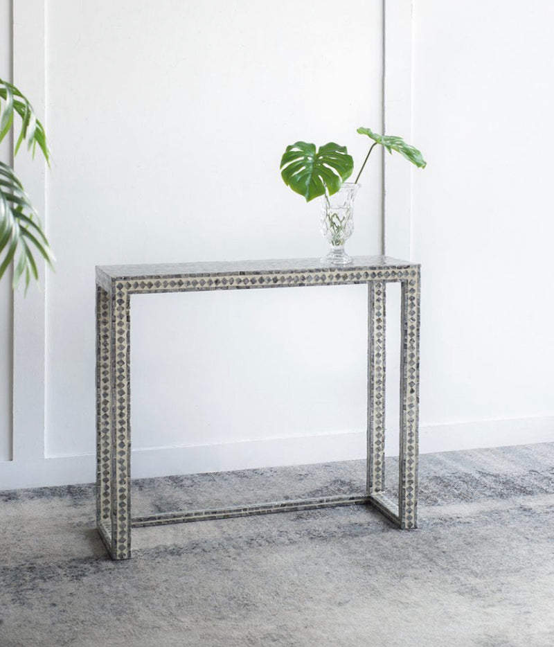 Inlaid Capiz Shell Hall Table