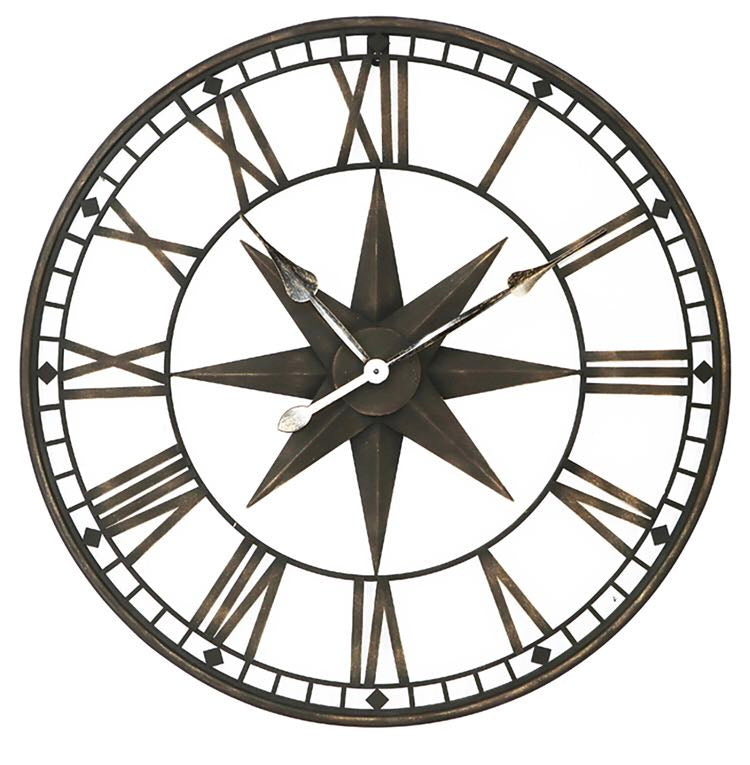 Star Iron Wall Clock 800mm DIA