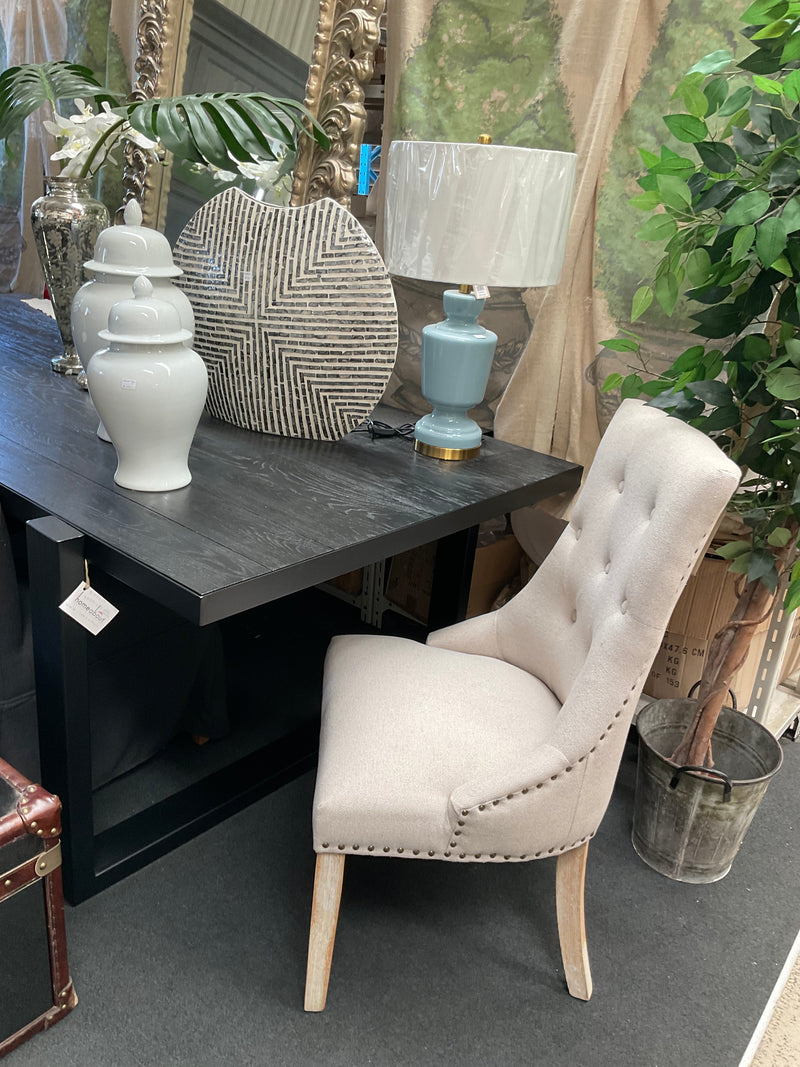 Modern Classic Tufted Dining Chair   Beige Color