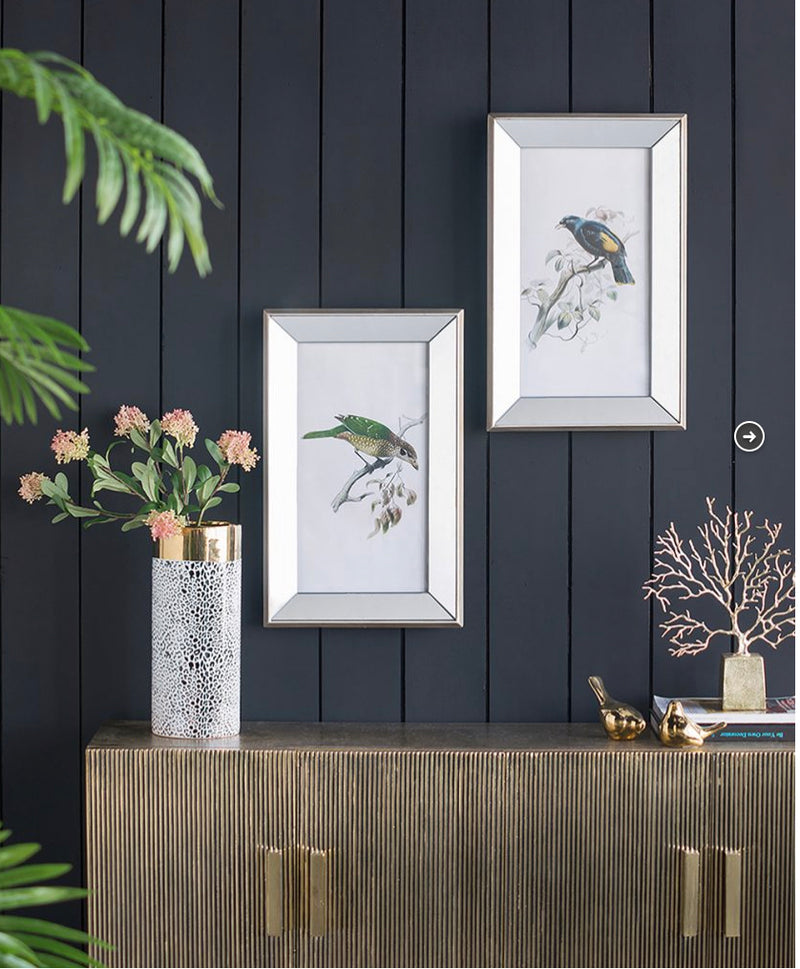 S/2 Bird Mirror Frame Print