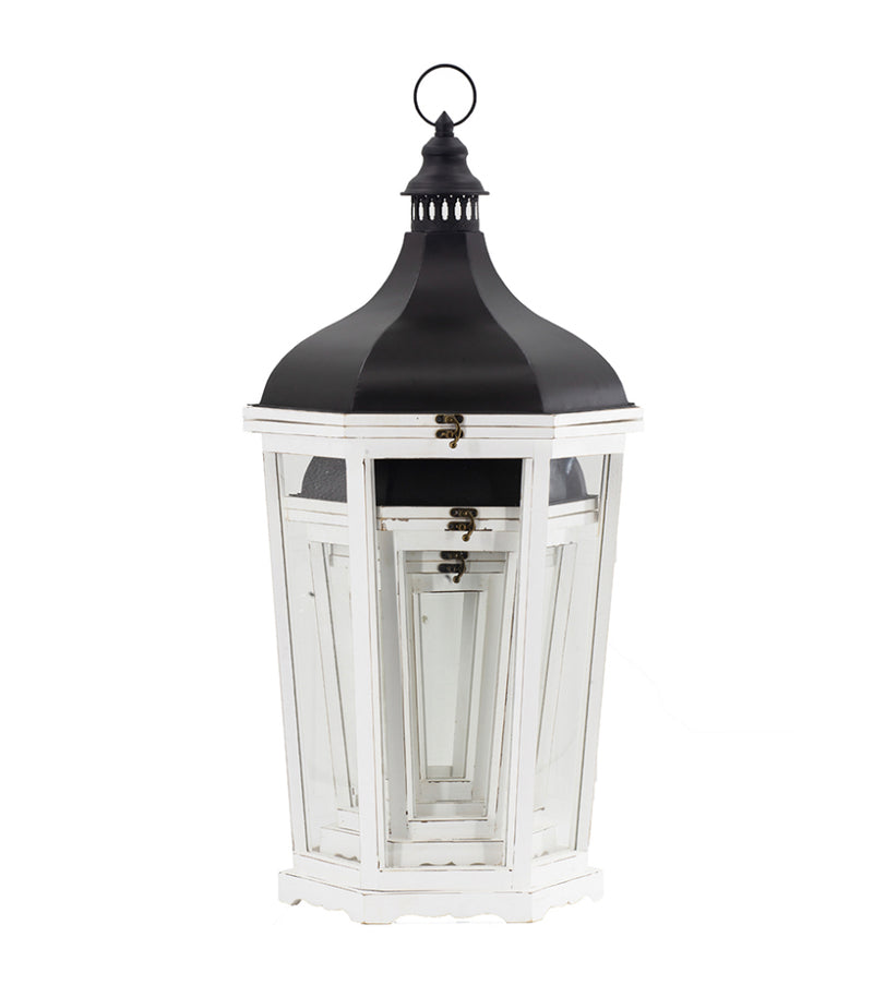 Wood Lantern S/3