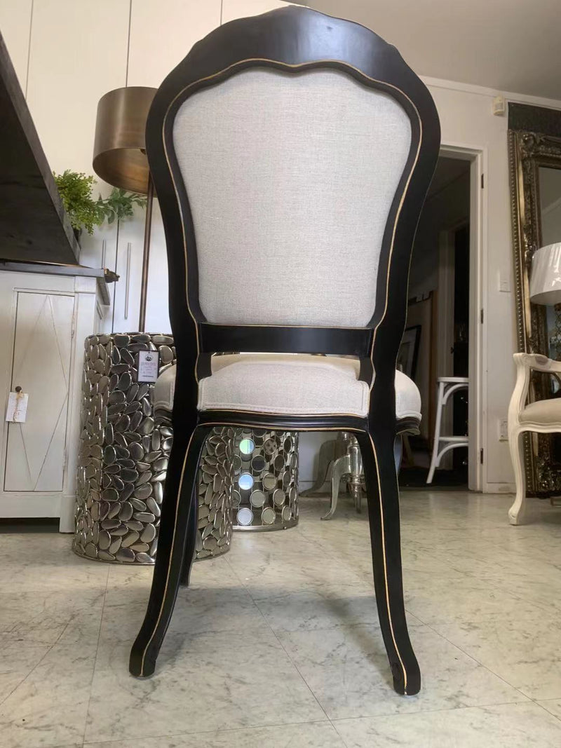 Vintage French Provincial Dining Chair -Black