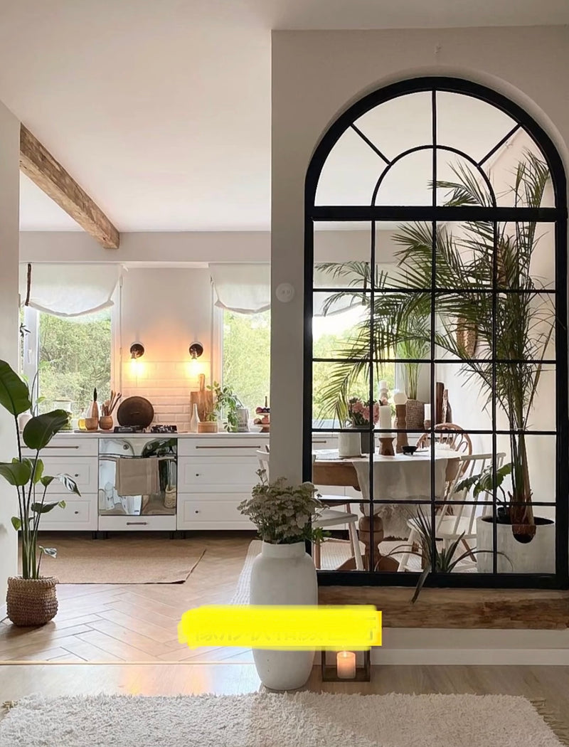 Rustic Metal Framed Mirror / Broken