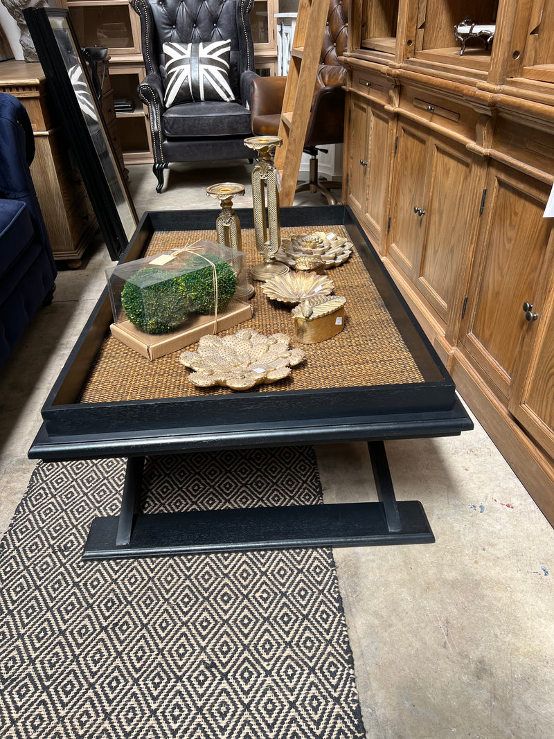 Cross Legs Coffee Table with TrayDCB128 Black