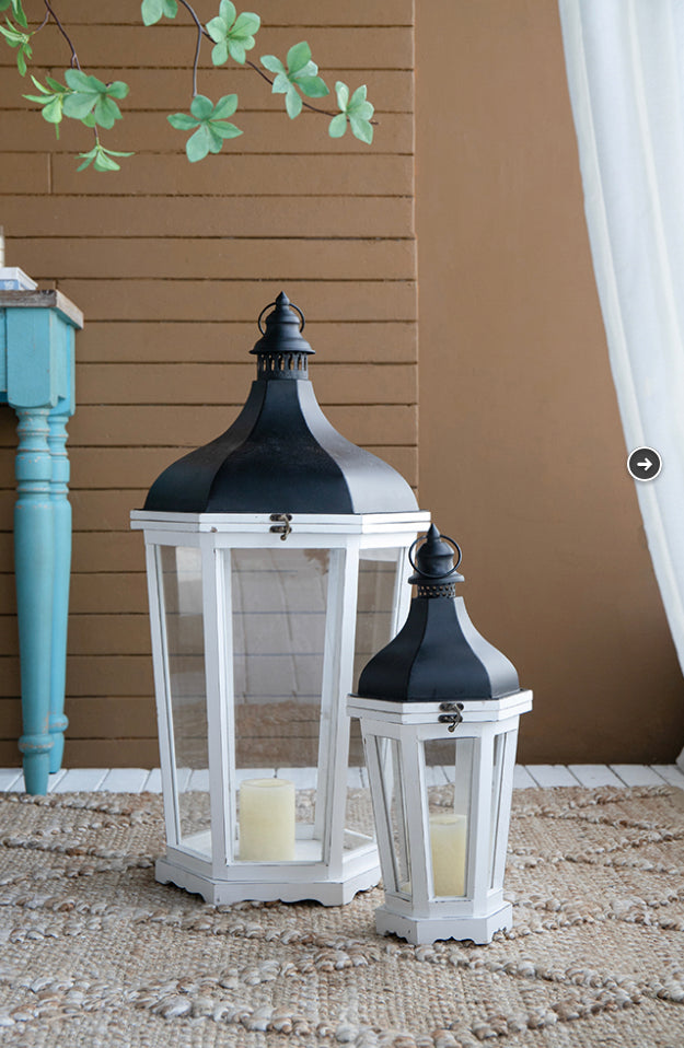 Wood Lantern S/3
