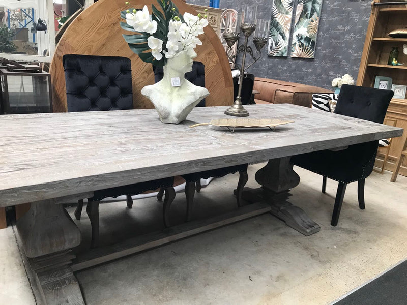 Reclaimed Timber 2.4-3m extended Dining Table