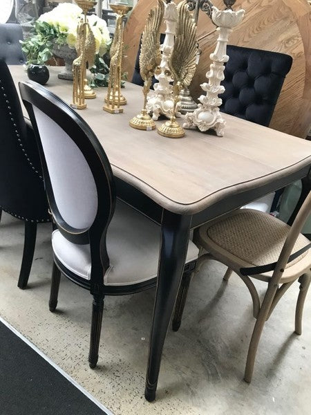 French Provincial OAK Dining table 2m