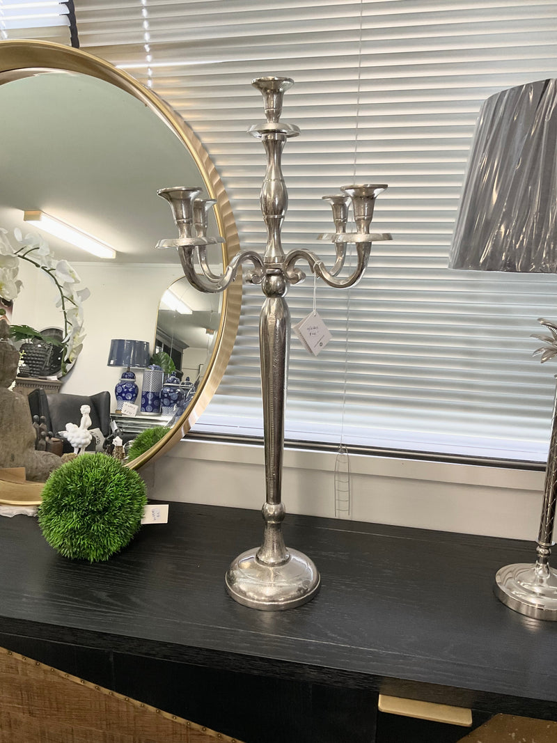 Aluminium Candelabra Med 80CM High