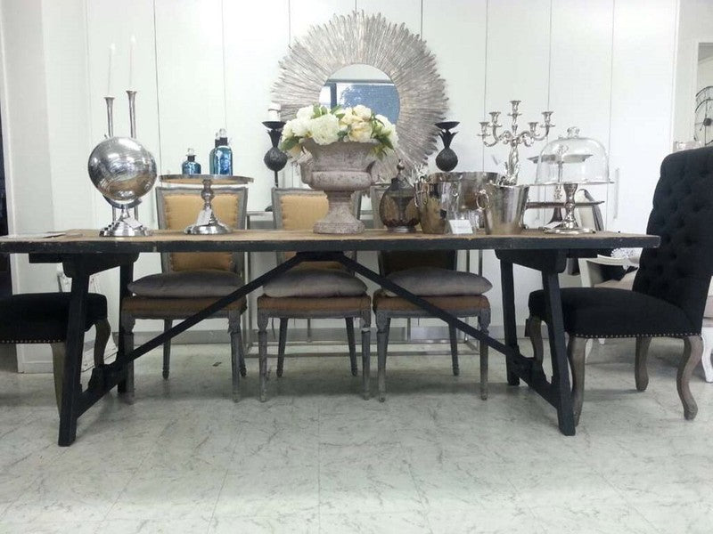 Rustic Lodge Reclaimed Dining table in 2.4m