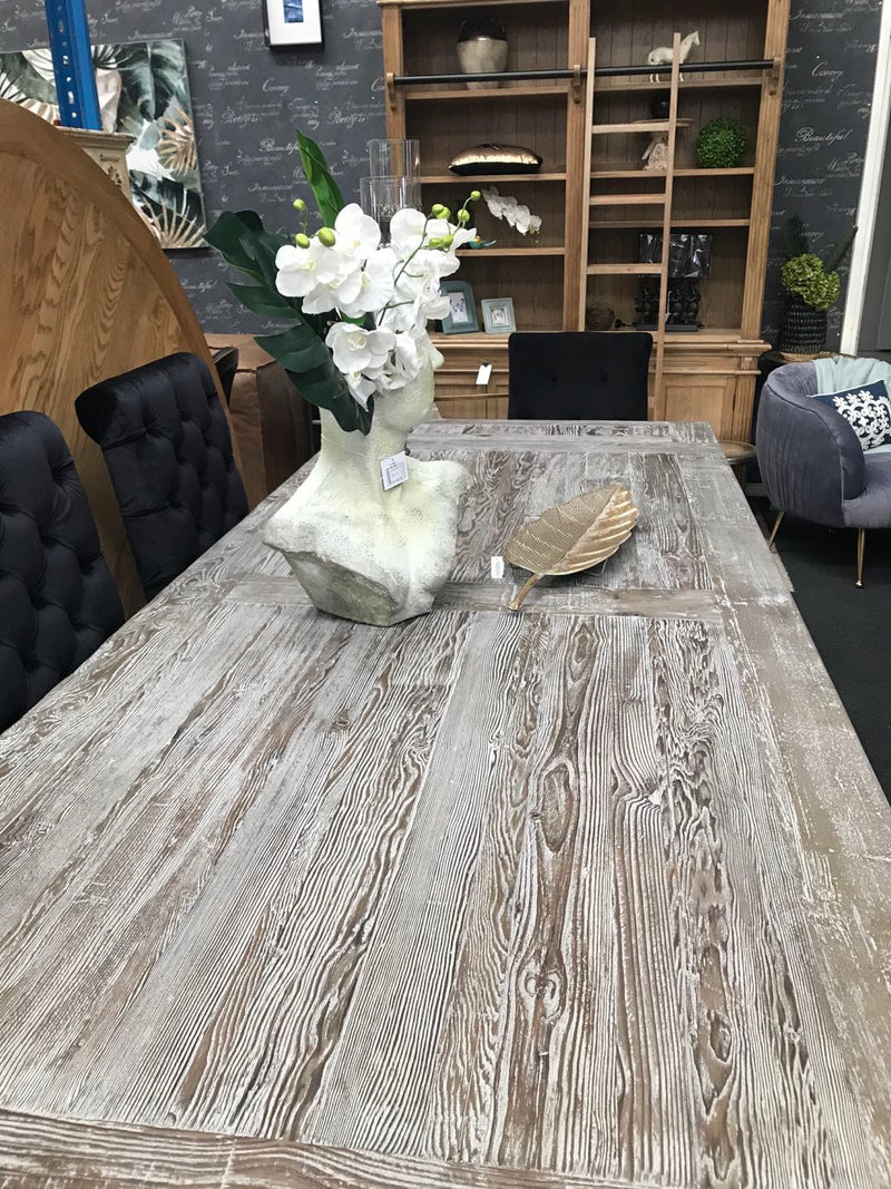 Reclaimed Timber 2.4-3m extended Dining Table