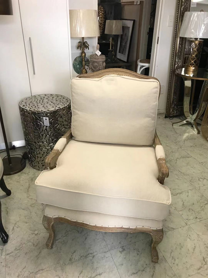 SASHA French Style OAK Bergere Arm chair/ Rattan/ Natural