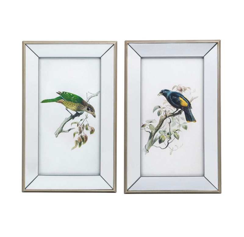 S/2 Bird Mirror Frame Print