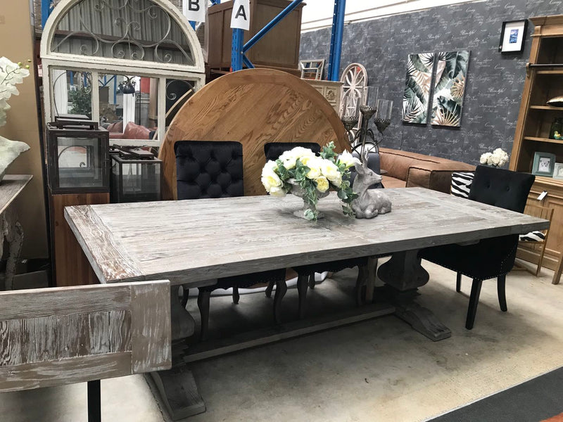 Reclaimed Timber 2.4-3m extended Dining Table