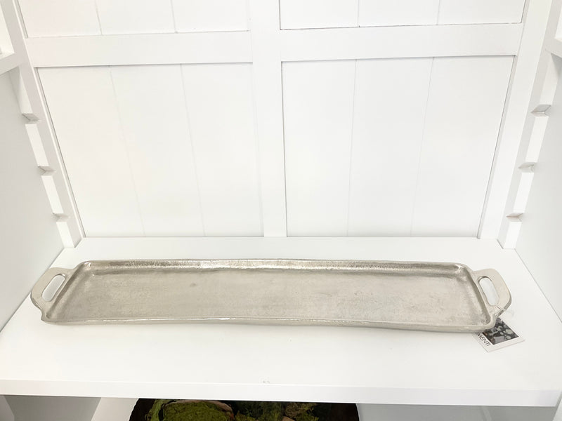 Aluminium Silver Tray Long Rectangular XL