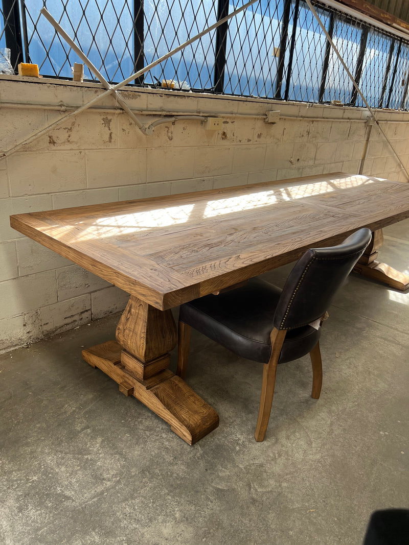 French Country 3M Dining Table Elm