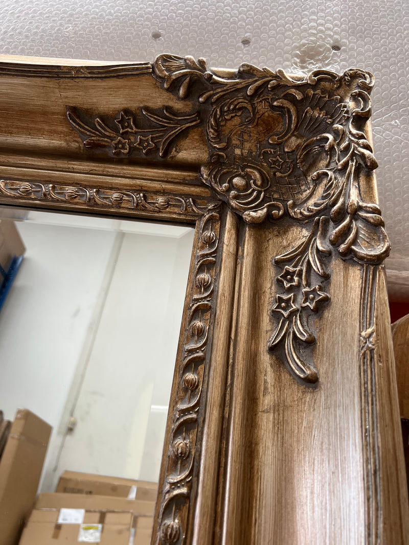 ORNATE BEVELLED MIRROR – ANTIQUE Gold 2.2 m High