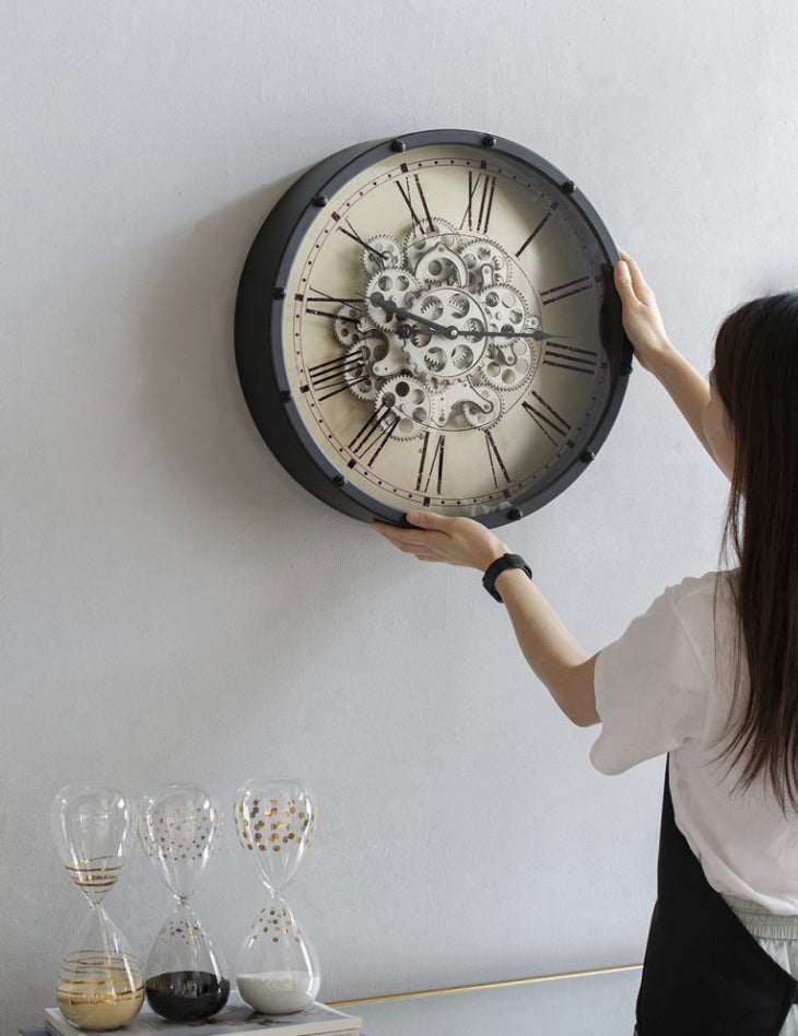 Roman Numeral Gear clock