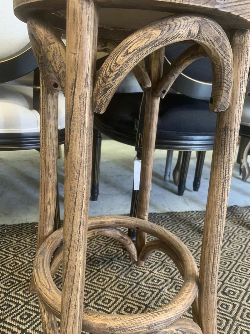 SPECIAL --ELM RATTAN SEAT BARSTOOL