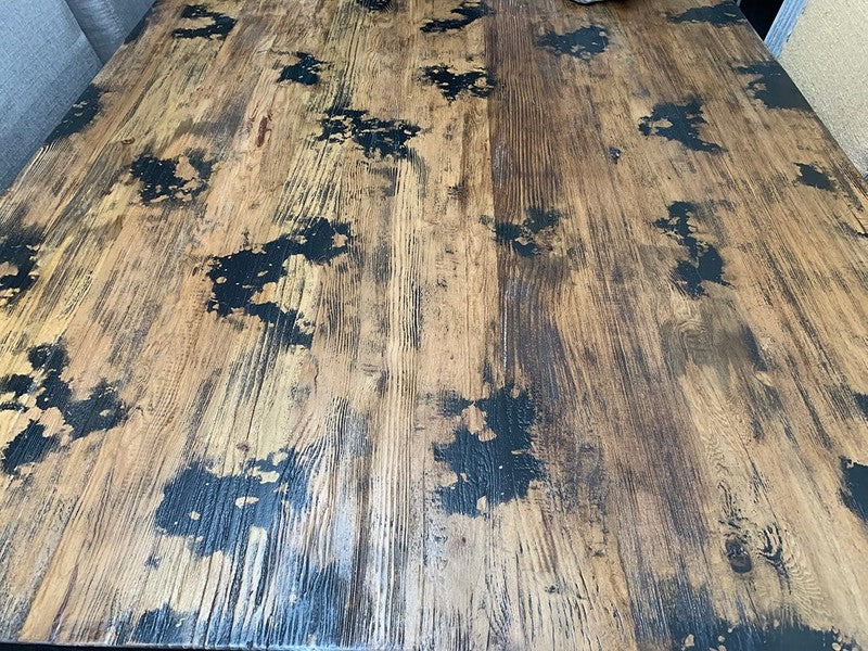 Rustic Lodge Reclaimed Dining table in 2.4m