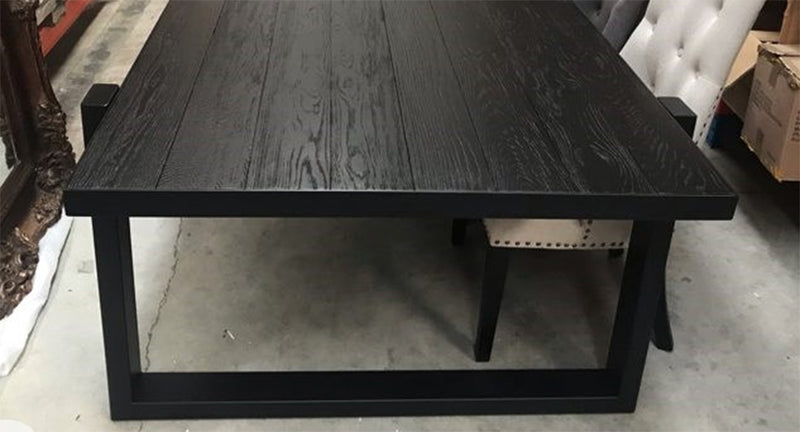 2.6m Oak Wood Dining Table