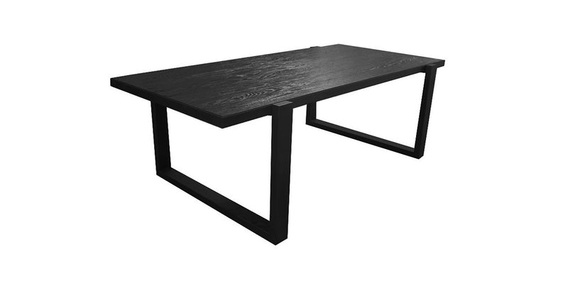 2.6m Oak Wood Dining Table