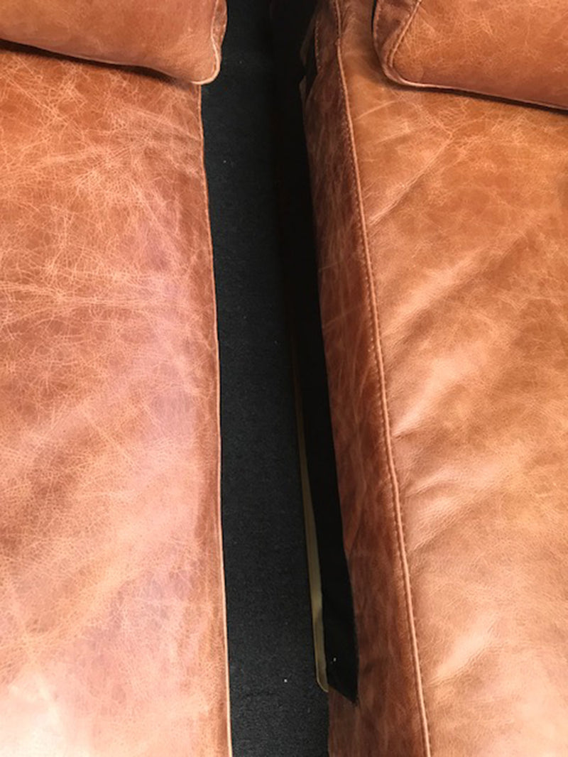Sectional Collection --- Full Grain Leather Coco Color