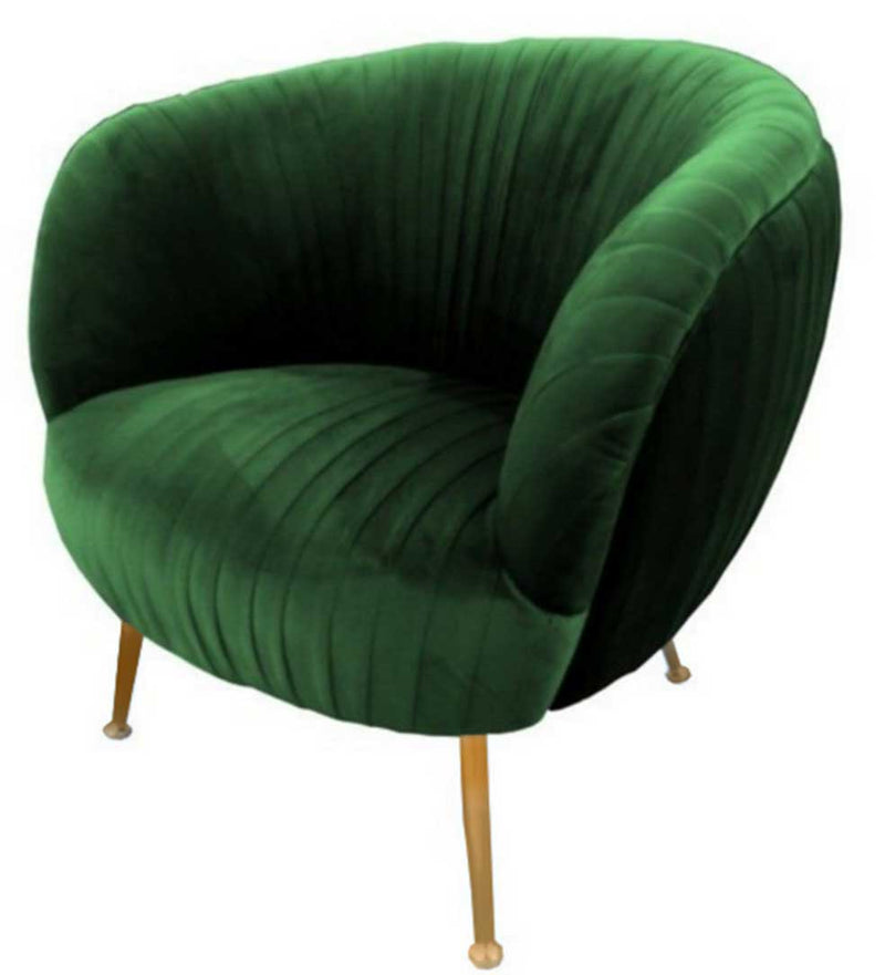 Perugia Modern Classic Armchair Green