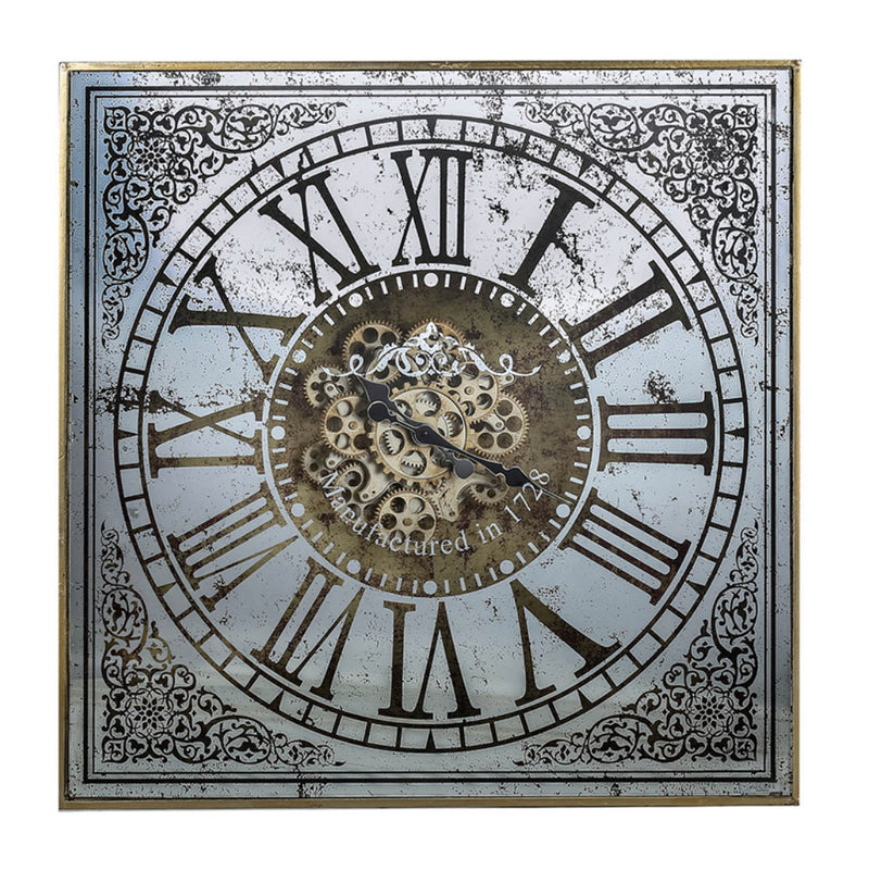 Mirrored Square Clock