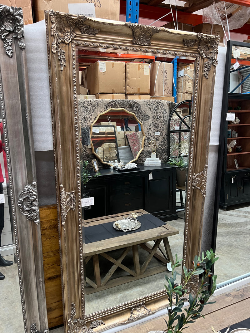 ORNATE BEVELLED MIRROR – ANTIQUE Gold 2.2 m High