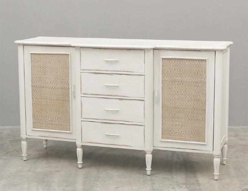 French Provincial SideBoard in Beige Linen Colour