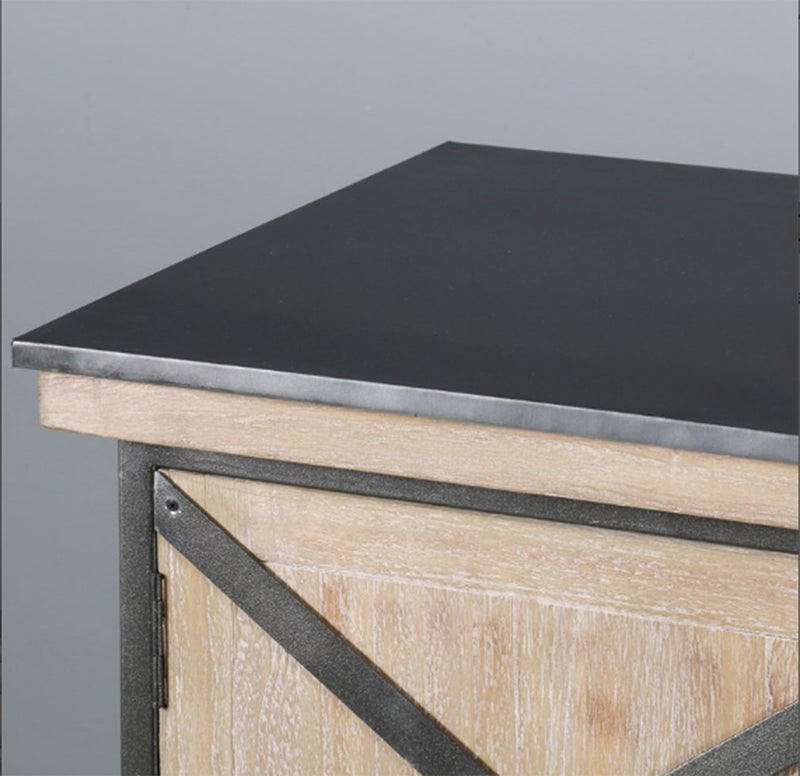 Clearance/Metal/Wood Sideboard