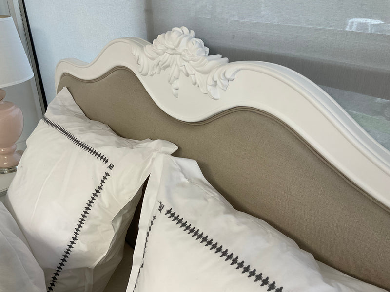French Country Upholstered SuperKing Size Bed