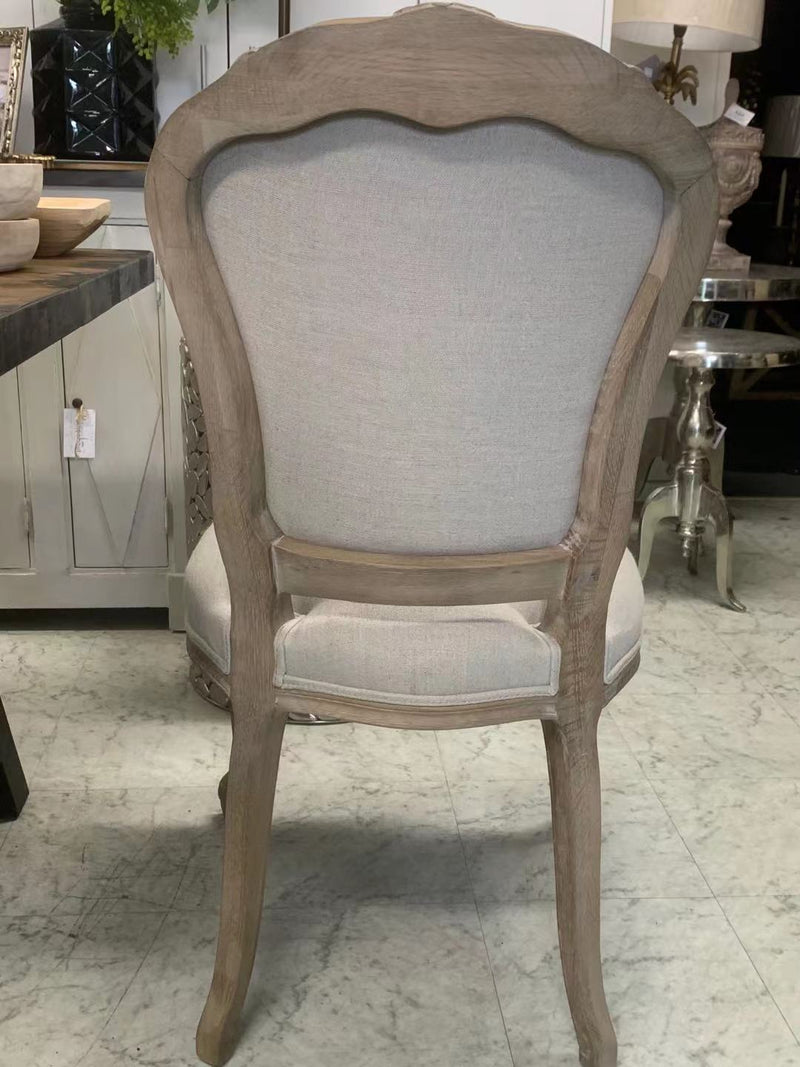 Vintage French Provincial Dining Chair -Weathered OAK