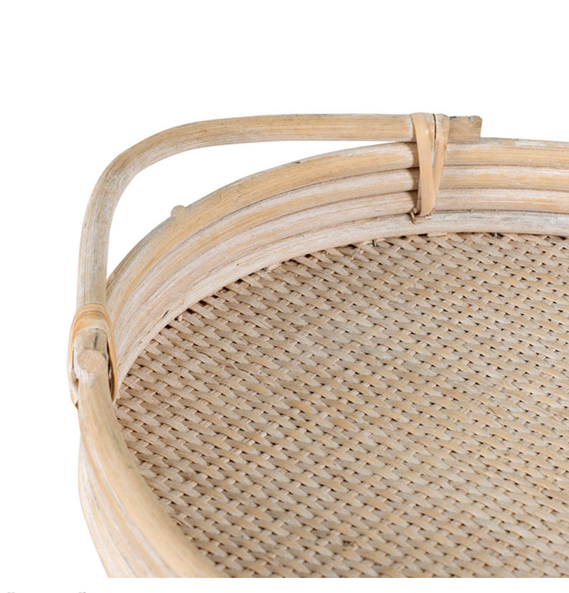 S/2 Rattan Tray 56cm & 46cm