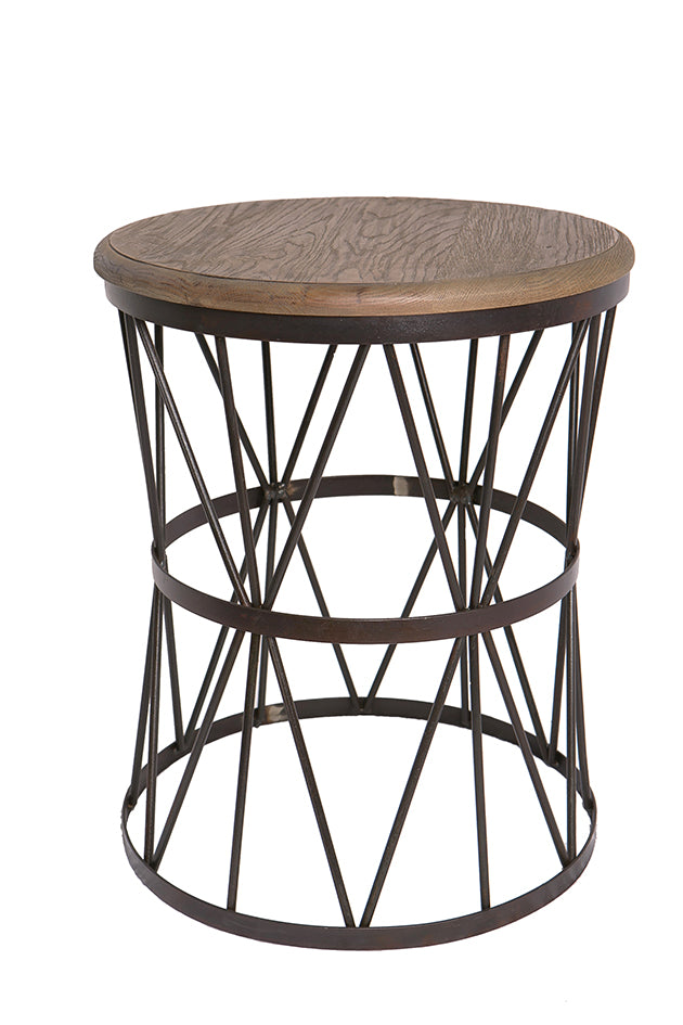 Mindy Industrial Loft Side Table