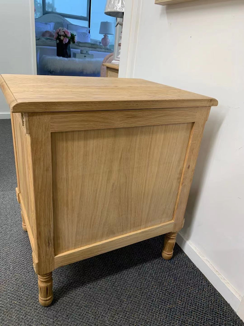 French Villa 3 drawers OAK Bedside table Natural MATT