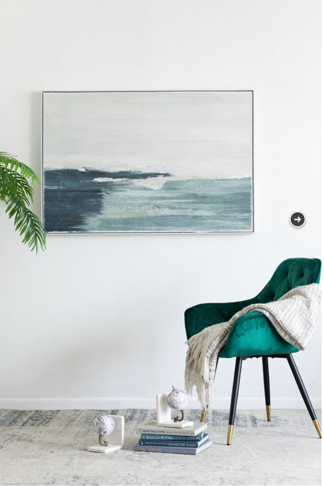 Ocean Wave I Framed Gesso Canvas 122x82
