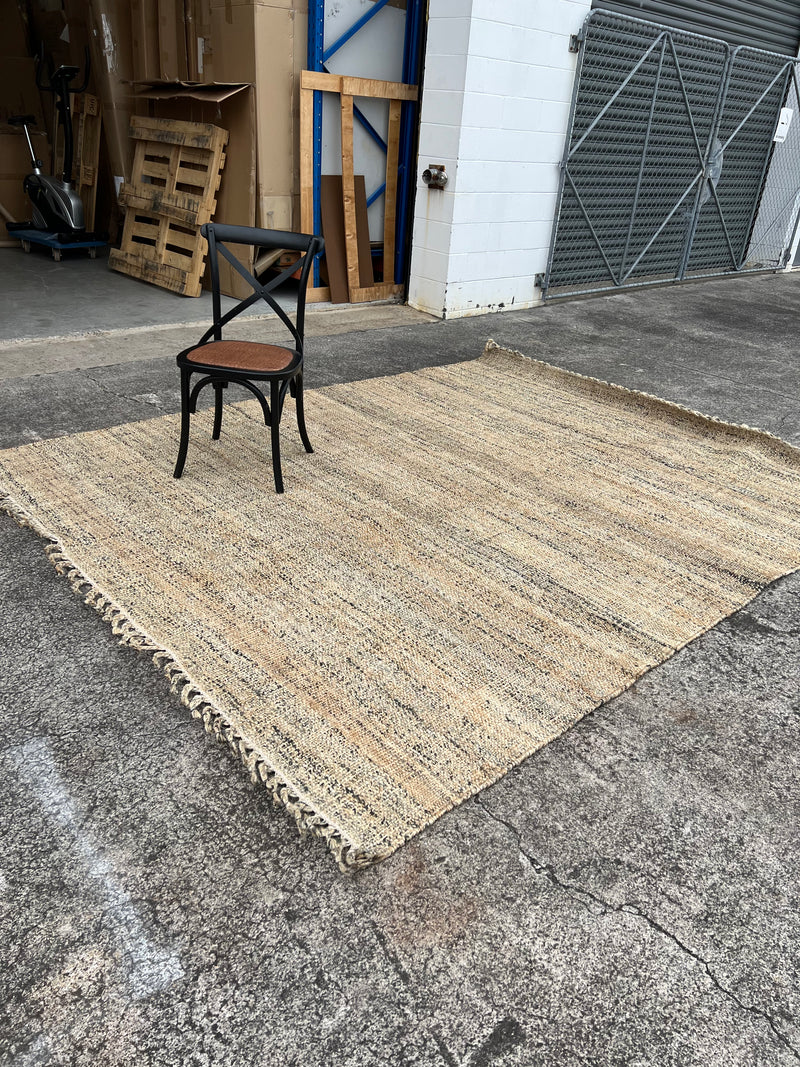 PAPAROA JUTE FLOOR RUG 244X305CM COASTAL