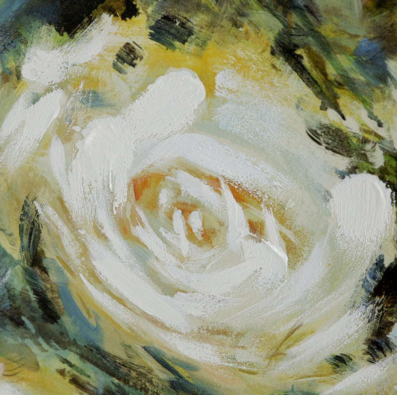Floral Dreams 80% Handprinted oil Painting