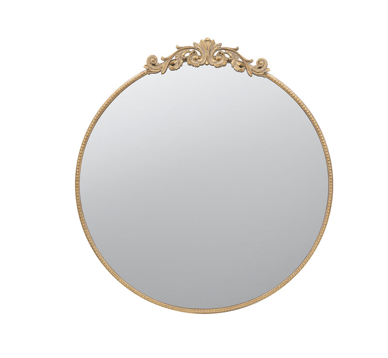 Baroque Gold Metal Wall mirror  Round 970mm