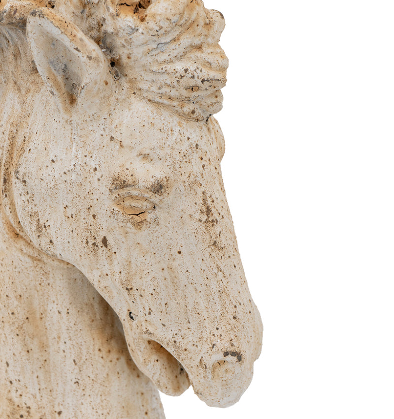 Composite Horse Bust Statue Large